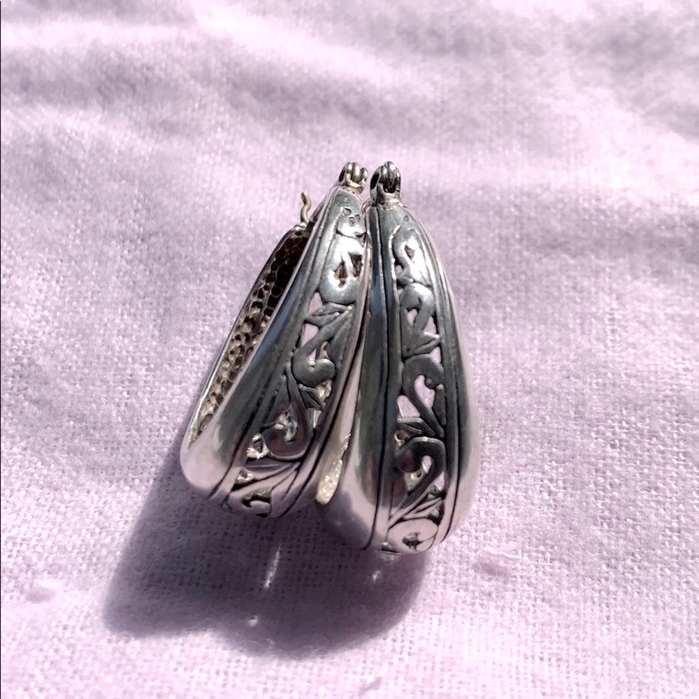 Sterling Silver Hoop Earrings